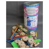 vintage Hasbro Tinkertoy Junior Builder Set-as is