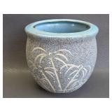 vintage glazed ceramic planter