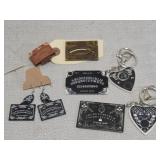 Ouija Board Earrings, pin, Keychain, etc