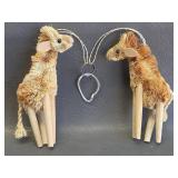 bristle brush giraffe Zoo ornaments