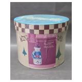 set of three nesting storage boxes winter snowman