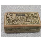 antique Winchester No.22 ShortRifle Cartridges box