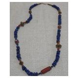 vintage artisan trade bead necklace
