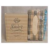 365 Devotions book by Shauna Niequist & tissue