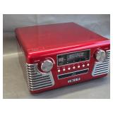 red Victrola 50's Retro Bluetooth Record Player