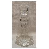 cut-crystal candlestick holder