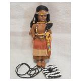 vintage Native American Doll & beaded mini purse