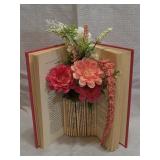 charming upcycled book vase