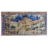 Vintage leopard tapestry