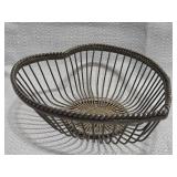 vintage silver-plated wire fruit basket