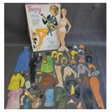 vintage 1960s Tressy Paper Doll set