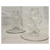 Viking Glass candlestick holders