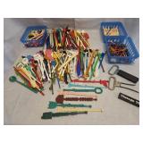 vintage plastic cocktail stirrers & swizzle sticks