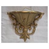vintage 1962 Dart Homco gold wall pocket