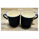 Small 6oz blue mugs