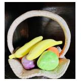 Ceramic fruit basket