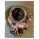 Misc jewelry & Glitter bowl