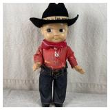 Vintage Lee Jeans Buddy Lee Cowboy Advert. Doll