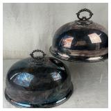 Antique British Silver Plate Meat Dome Cloches