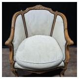 Antique Louis XV Bergere Salon Armchair