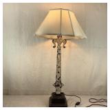 Antique Lamp Made From 1700's Hinge