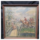 Antique Framed French Style Jaquard Tapestry