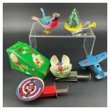 Vintage Tin Spinning & Wind Up Toys
