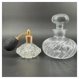 Antique Crystal & Glass Perfume Bottles