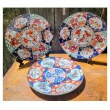 United Wilson Imari style porcelain 14ï¿½ plates