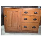 Antique Pine Kitchen Cabinet