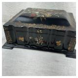 1800's French Paper Mache Sewing Box