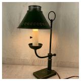 Antique Tole Painted Buoillotte Style Lamp