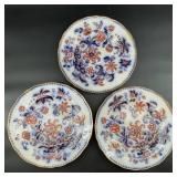 Antique English Ironstone Imari Plates