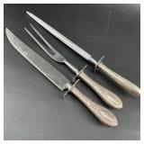 Vintage European Sterling Meat Carving Set