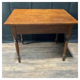 Antique Table With Single Drawer