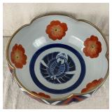 Large Vintage Japanese Imari Scalloped Bowl