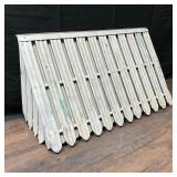 Vintage White & Blue Aluminum Awning