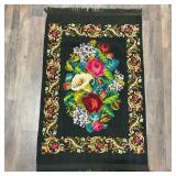 Antique Victorian Needlepoint Rug
