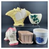 Selection Of Vintage Pottery Planters