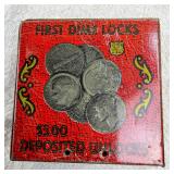 First Dime locking bank