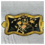 Hand Painted Papier Mache Chinoiserie Tray
