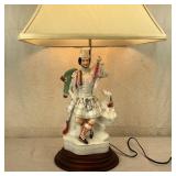 Antique Staffordshire Highlander Huntsman Lamp