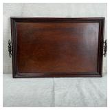 Antique Mahogany English Tea Tray