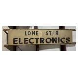 Large Vintage Lone Star Electronics Sign
