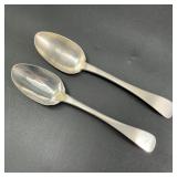 Two Antique French Sterling Silver Spoons