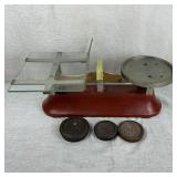 Antique Cast Iron Balance Scales