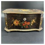 Regency Era Paper Mache Tea Caddy