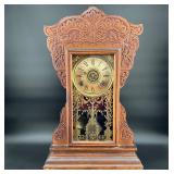 Antique W. Gilbert Gingerbread Mantel Clock
