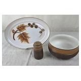 Vintage English Denby Pottery Sering Dishes