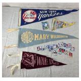 Vintage Sports Pennants & Cards
